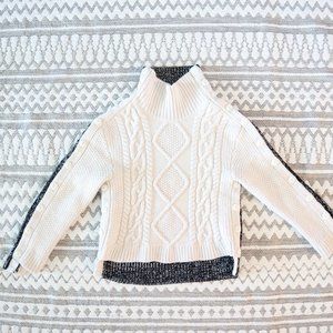 Rag & Bone Color Block Cable Knit Sweater